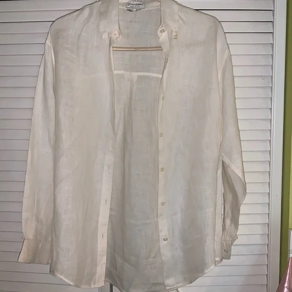 Vintage Giusepp’e linen button down blouse - Picture 4 of 9